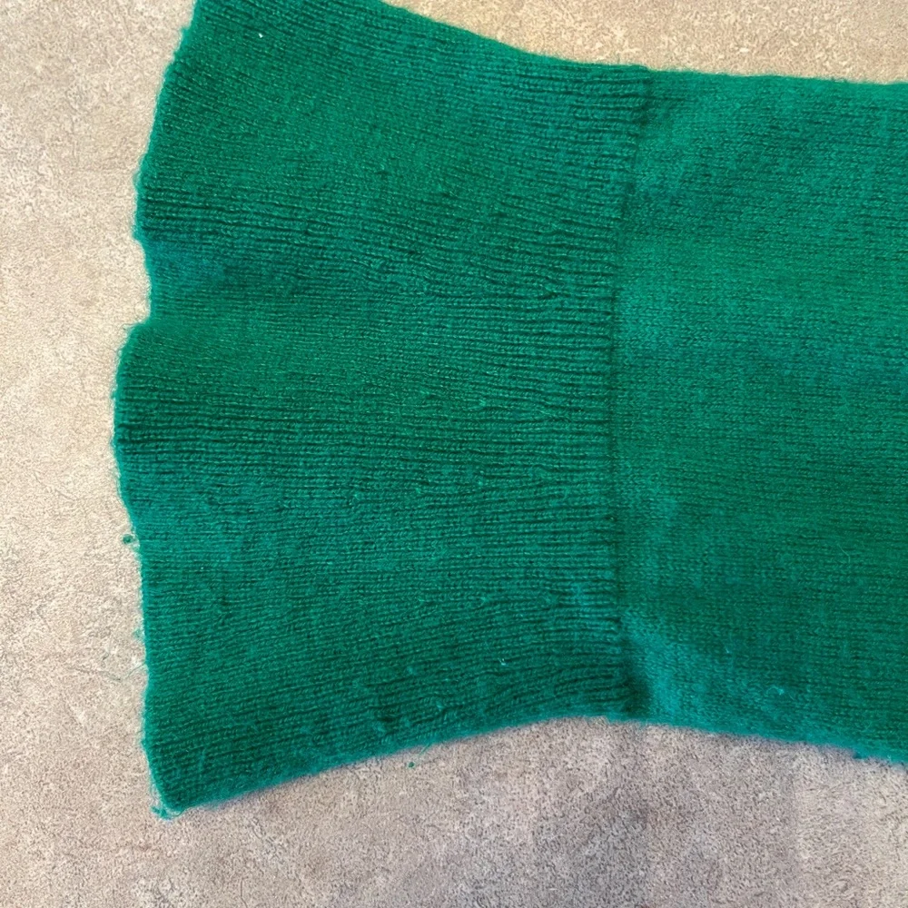 Talbots Green Knit Sweater‎ Bell Sleeves Back Button | Size M